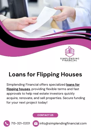 Loans for Flipping Houses