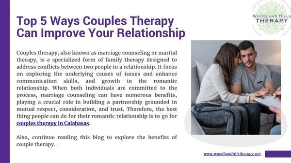 PPT - Top 5 Ways Couples Therapy Can Improve Your Relationship ...