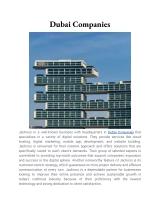 Dubai Companies