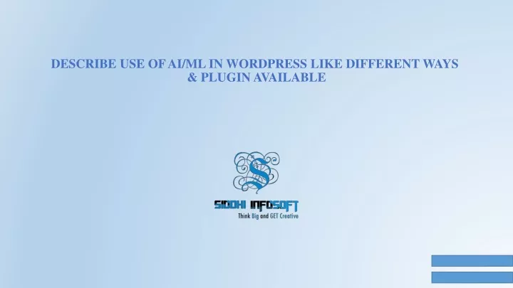 describe use of ai ml in wordpress like different ways plugin available