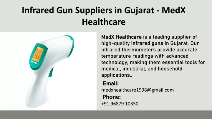 infrared gun suppliers in gujarat medx healthcare