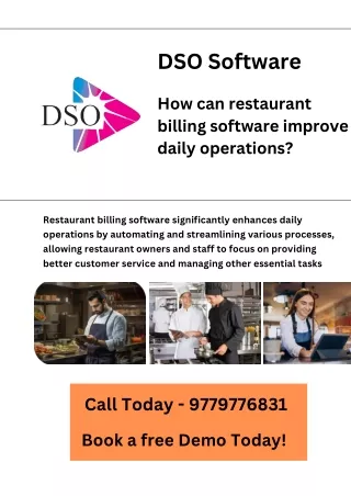 How can restaurant billing software improve daily operations ???