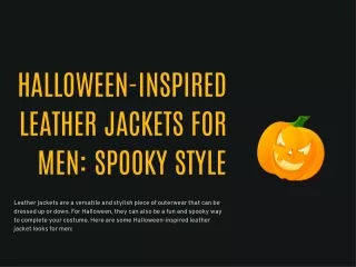 Halloween-Inspired Leather Jacket Looks for Men