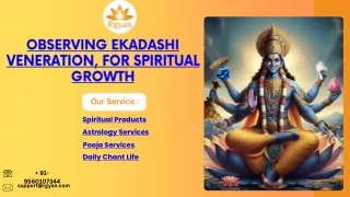 observing ekadashi veneration for spiritual growth