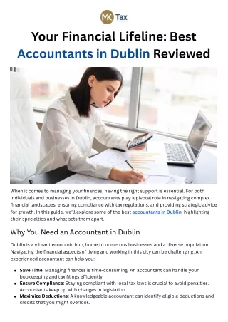 Best Accountants in Dublin - Mkconsultancy