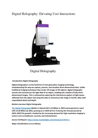 2Digital Holography