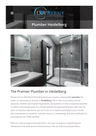 plumber heidelberg