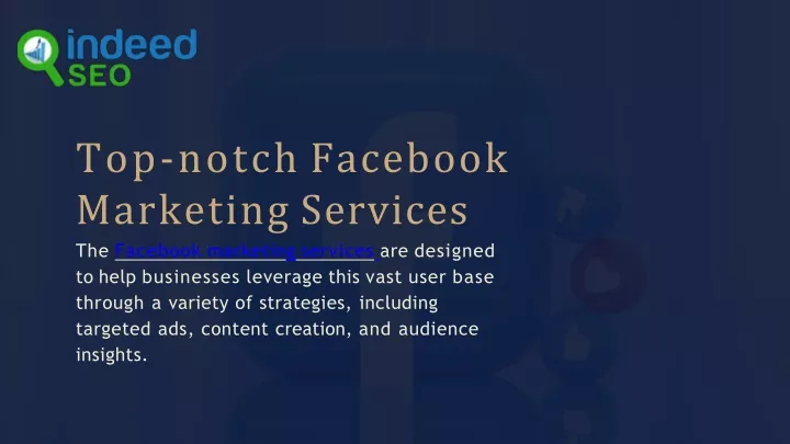 top notch facebook marketing services