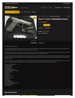 Glock 17 Gen 4 Battlefield Green in the USA - ammo2pistol.com