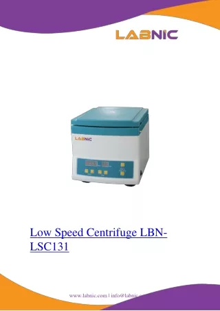 low speed centrifuge lbn lsc131