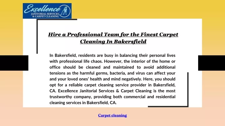 hire a professional team for the finest carpet