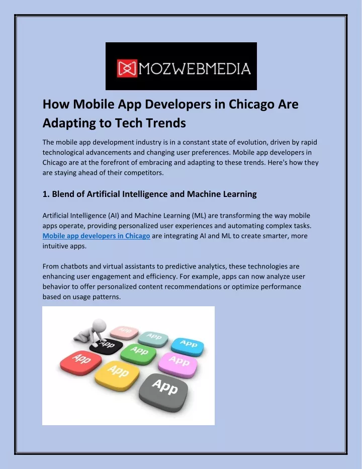 how mobile app developers in chicago are adapting