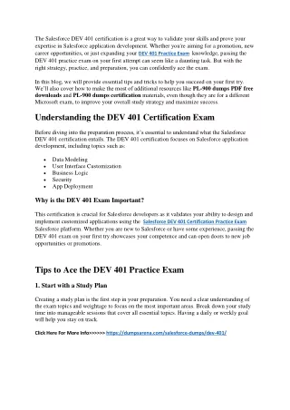 DEV 401 practice exam