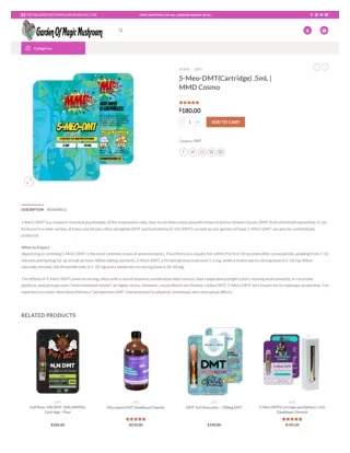 5-Meo-DMT(Cartridge) .5mL | MMD Cosmo in USA - gardenofmagicmushroom.com
