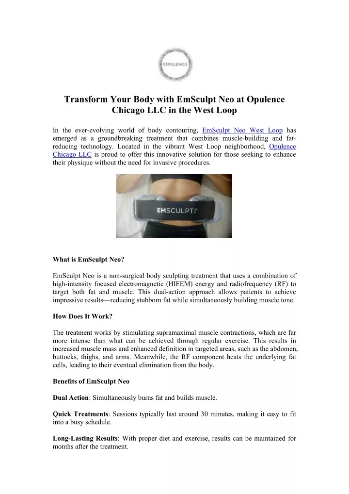 transform your body with emsculpt neo at opulence