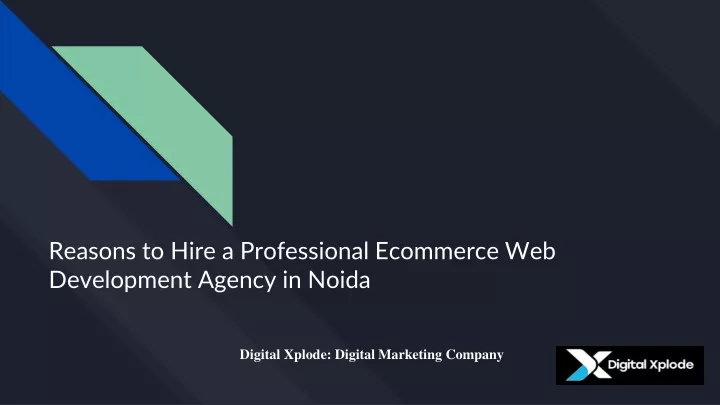 reasons to hire a professional ecommerce web development agency in noida