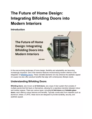the future of home design integrating bifolding