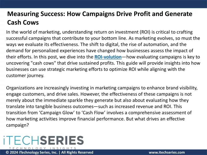 measuring success how campaigns drive profit