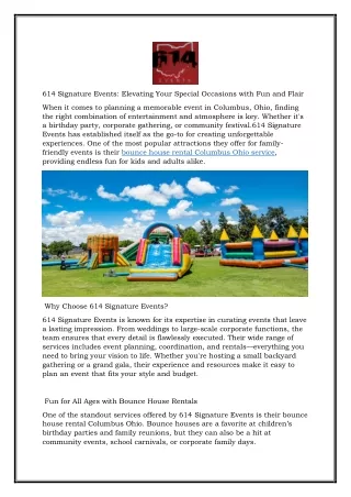 Elevating Your Special Occasions with Fun and Flair