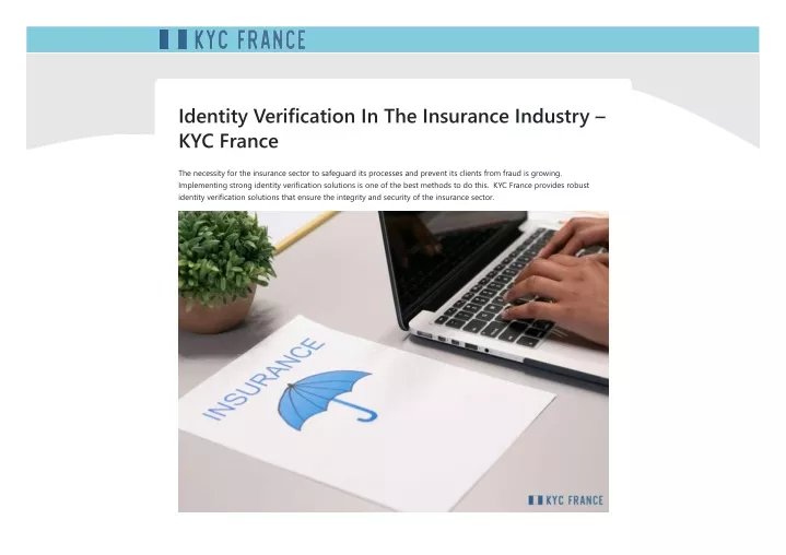 identity verification in the insurance industry