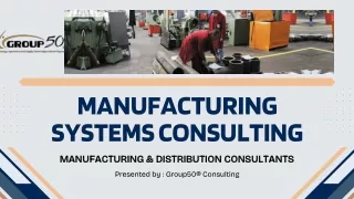 manufacturing systems consulting
