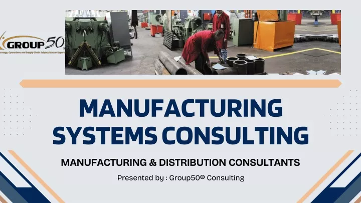 manufacturing systems consulting