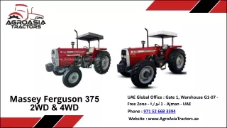 Massey Ferguson 375 Tractor for Sale in UAE