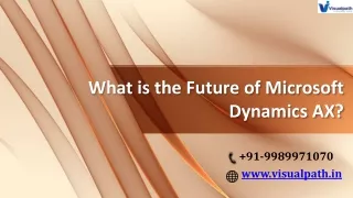 what is the future of microsoft dynamics ax