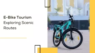 e bike tourism exploring scenic routes