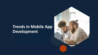 trends in mobile app development
