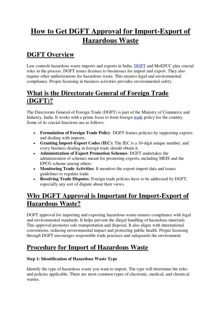 how to get dgft approval for import export