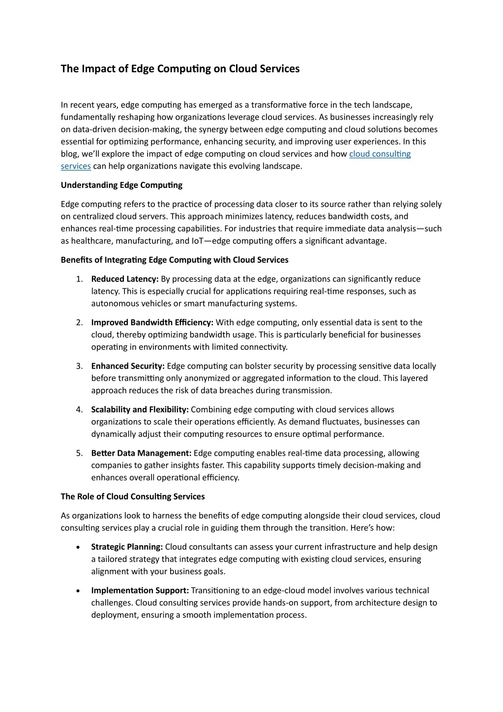 PPT - The Impact of Edge Computing on Cloud Services PowerPoint ...
