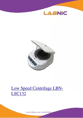 low speed centrifuge lbn lsc132