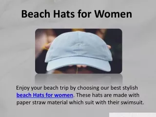 Beach Hats for Women