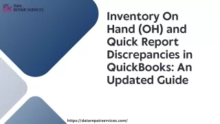 inventory on hand oh and quick report