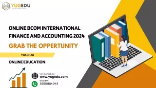 online bcom international finance and accounting