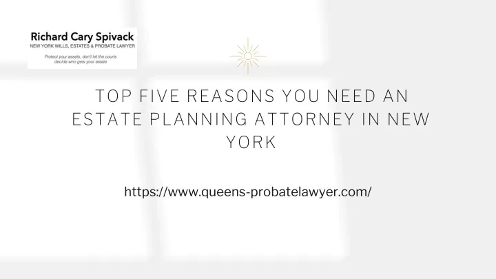 top five reasons you need an estate planning