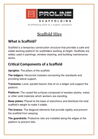 scaffold hire