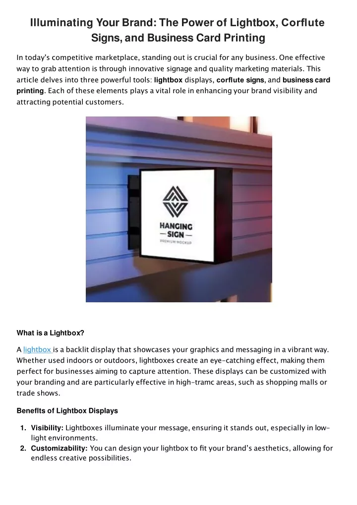 illuminating your brand the power of lightbox