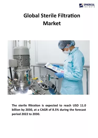 global sterile filtration market