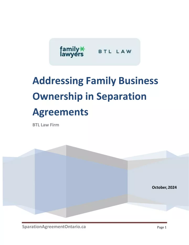 addressing family business ownership