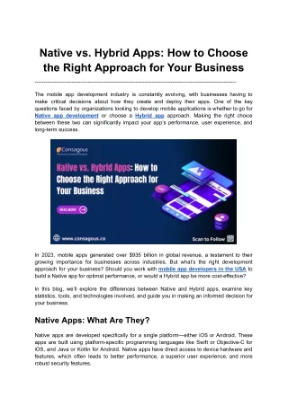 Native vs. Hybrid Apps_ How to Choose the Right Approach for Your Business