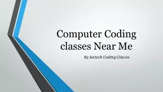computer coding classes near me