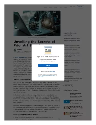 Best prior art search in india