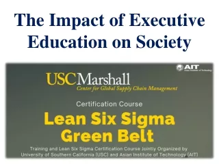 The Impact of Executive Education on Society