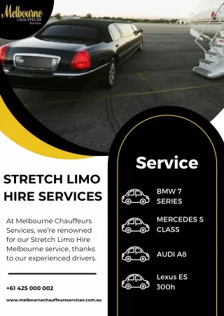 Stretch Limo Hire Services in Melbourne, Australia