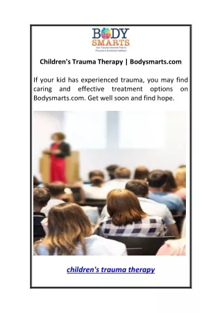 children s trauma therapy bodysmarts com