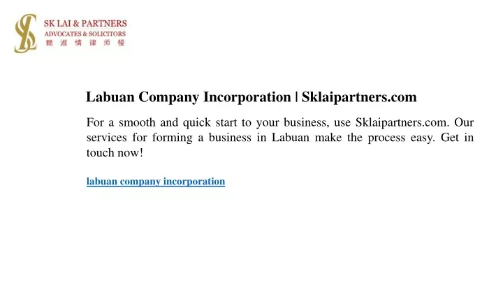 labuan company incorporation sklaipartners com