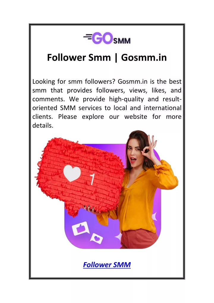 follower smm gosmm in