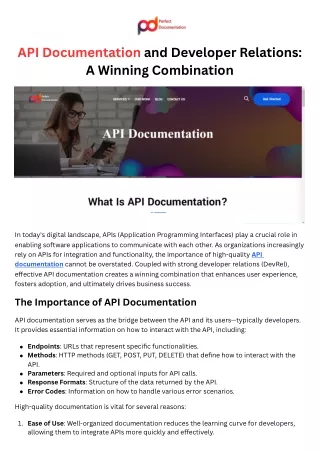 API Documentation USA - Perfect Documentation